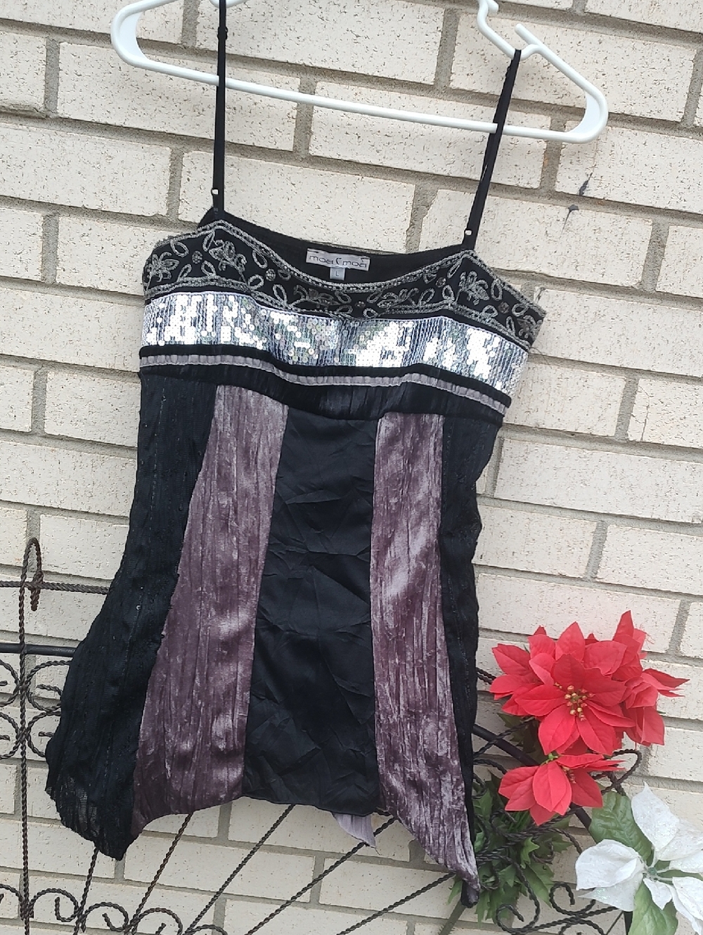 Black/Silver Top